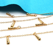 Load image into Gallery viewer, 5ft Gold Shell Chains 17x5mm | Shell Necklace | Soldered Chain | Anklet Finding Chain
