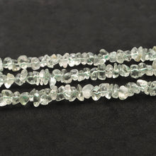 Load image into Gallery viewer, 5 Strands Green Amethyst Gemstone Chip beads | 7-10mm Bead Necklace | Free Form Nugget Chips | Gemstone Chips | Long Bead Strand
