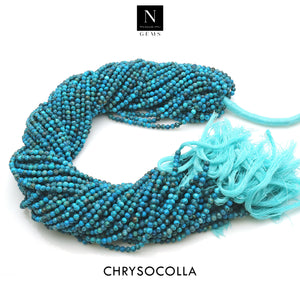 Chrysocolla Rondelle Gemstone Beads | Jewellery making Beads | Natural Gemstone | Bead Necklace | Bead Bracelet | Wholesale Beads