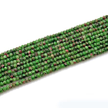 Load image into Gallery viewer, Ruby Zoipsite Jade Rondelle Gemstone Beads | Jewellery making Beads | Natural Gemstone | Bead Necklace | Bead Bracelet | Wholesale Beads
