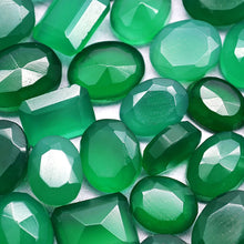 Load image into Gallery viewer, 50CT Green Onyx Faceted Loose Gemstones
