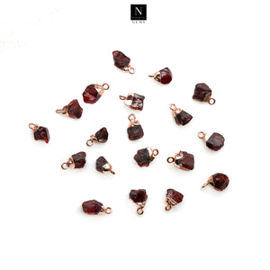 5PC Rough Gemstone Pendant | Free Form Rose Gold Plated Birthstone Necklace | Pendants Necklace for Woman
