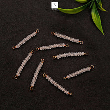 Load image into Gallery viewer, 5Pc Lot Gold Plated Double Bail Beads Line 30x4mm Gemstone Bar Connector
