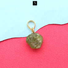 Load image into Gallery viewer, 5Pc Free Form 16x11mm Gold Plated Rough Single Bail Gemstone pendant
