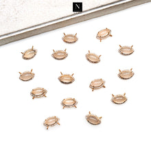 Load image into Gallery viewer, 5Pc Gemstone Prong Setting Charm Marquise 13x8mm Gemstone Connector
