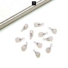 Load image into Gallery viewer, 5Pc Lot Silver Wire Wrapped Drop Shape 16x6mm Single Bail Gemstone Connector
