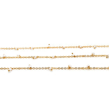 Load image into Gallery viewer, Crystal 3-4mm Cluster Rosary Chain Faceted Gold Plated Dangle Rosary 5FT
