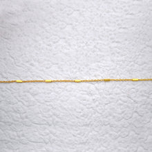 Load image into Gallery viewer, 5ft Gold Tone Satellite Chain 5x2mm | Dainty Rectangle Bead Satellite Chain | Gift For Her | Minimalist Necklace | Bead Finding Chain
