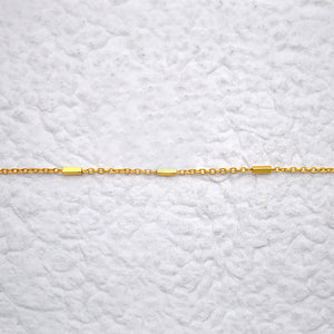 5ft Gold Tone Satellite Chain 5x2mm | Dainty Rectangle Bead Satellite Chain | Gift For Her | Minimalist Necklace | Bead Finding Chain