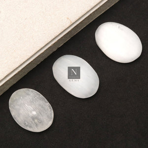 5PC Natural Worry Gemstones | Hand Curved Thumb Massager Stones | Thumb Meditation Gemstones | 39x29mm Oval