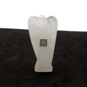 5PC Hand Carved Gemstone Angel Figurine | Angel, 55x30mm (2") Pocket Angel