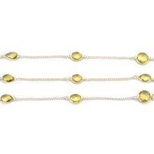 Load image into Gallery viewer, Lemon Topaz 10-15mm Mix Shape Silver Plated Wholesale Connector Rosary Chain
