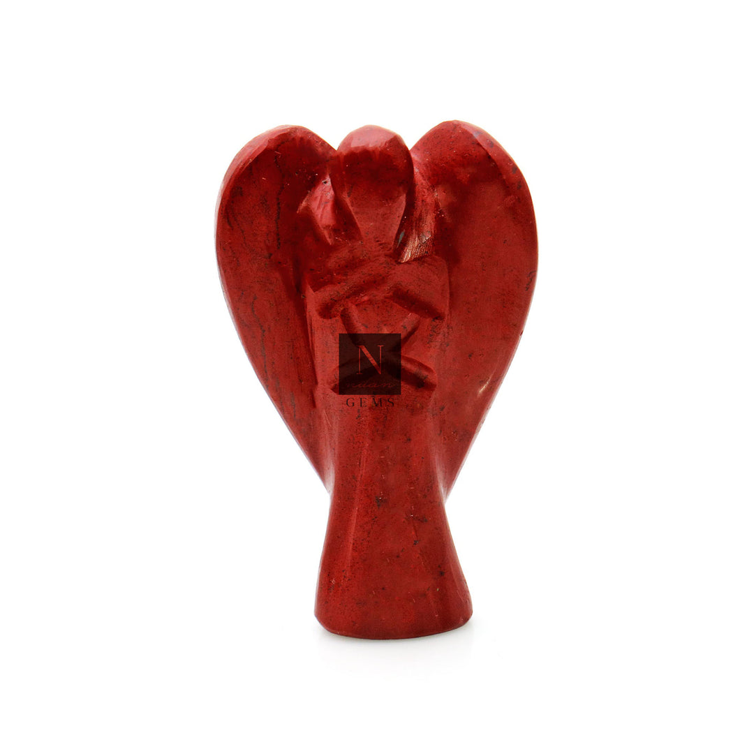 5PC Hand Carved Gemstone Angel Figurine | Angel, 55x30mm (2