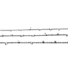 Load image into Gallery viewer, Crystal 3-4mm Cluster Rosary Chain Faceted Oxidized Dangle Rosary 5FT
