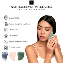 Load image into Gallery viewer, Gua Sha Massage Tool | Natural Gemstone Gua Sha | Face Massage Tool | 70x50mm
