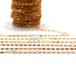 5ft Finding Chain 4x2mm | Gold Oval Curb Necklace | Graduated Link Necklace | Paperclip & Curb Chain | Finding Chain