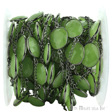 Load image into Gallery viewer, Chrysoprase Chalcedony 15mm Mix Shape Oxidized Wholesale Connector Rosary Chain
