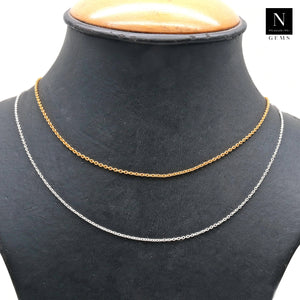 5PC Link Chain | 18 Inch Chain Necklace | Gold Link Chain | Silver Link Chain| Metal Chain Necklace