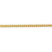 Load image into Gallery viewer, 5ft Gourmette Chain | Gold Oval Curb Necklace | Graduated Link Necklace | Paperclip &amp; Curb Chain
