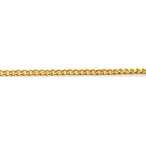 5ft Gourmette Chain | Gold Oval Curb Necklace | Graduated Link Necklace | Paperclip & Curb Chain