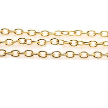 Load image into Gallery viewer, 5ft Link Finding Chain 8x6mm | Gold Oval Curb Necklace | Graduated Link Necklace | Paperclip &amp; Curb Chain | Finding Chain
