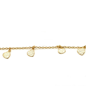 5ft Gold Heart Chains 9mm | Heart Charm Necklace | Soldered Chain | Anklet Finding Chain