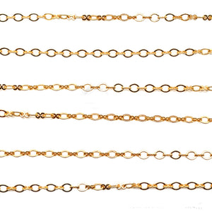 5ft Finding Chain 4x2mm | Gold Oval Curb Necklace | Graduated Link Necklace | Paperclip & Curb Chain | Finding Chain