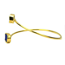 Load image into Gallery viewer, Adjustable Druzy Bracelet | Double Druzy Brecelet | Stacking Bangle Bracelet | Gold Bracelet | Wholesale Bracelet Supply
