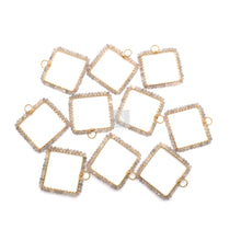 Load image into Gallery viewer, 5pc Square Hoop Bead Wrap Pendant | Beads Necklace Pendant | Wholesale Crystals and Gems Suppliers
