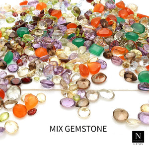 50CT Mixed Gem Faceted Loose Gemstones