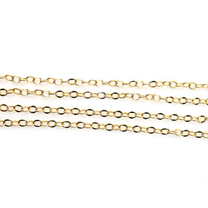 5ft Link Chain 5x4mm | Gold Oval Curb Necklace | Graduated Link Necklace | Paperclip & Curb Chain | Finding Chain