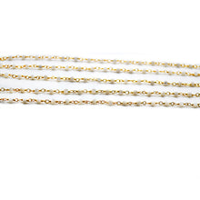 Load image into Gallery viewer, 5ft Mother of Pearl 2-2.5mm Gold Wire Wrapped Beads Rosary | Gemstone Rosary Chain | Wholesale Chain Faceted Crystal
