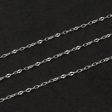 Load image into Gallery viewer, 5ft Link Chain 5x4mm | Silver Oval Curb Necklace | Graduated Link Necklace | Paperclip &amp; Curb Chain | Finding Chain
