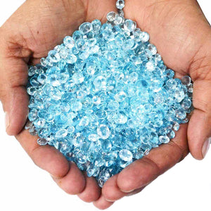 50CT Blue Topaz Faceted Loose Gemstones