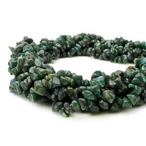 5 Strands Aventurine Gemstone Chip beads | 7-10mm Bead Necklace | Free Form Nugget Chips | Gemstone Chips | Long Bead Strand