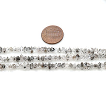 Load image into Gallery viewer, 5 Strands Herkimer Diamond Gemstone Chip beads | Bead Necklace | Free Form Nugget Chips | Gemstone Chips | Long Bead Strand
