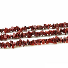 Load image into Gallery viewer, 5 Strands Dark Red Coral Gemstone Chip beads | 7-10mm Bead Necklace | Free Form Nugget Chips | Gemstone Chips | Long Bead Strand
