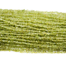 Load image into Gallery viewer, 5 Strands Peridot Gemstone Chip beads | Bead Necklace | Free Form Nugget Chips | Gemstone Chips | Long Bead Strand
