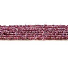 Load image into Gallery viewer, 5 Strands Ruby Gemstone Chip beads | Bead Necklace | Free Form Nugget Chips | Gemstone Chips | Long Bead Strand

