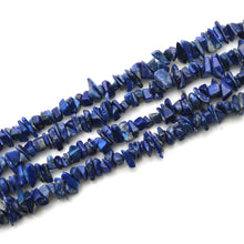 Load image into Gallery viewer, 5 Strands Sodalite Gemstone Chip beads | Bead Necklace | Free Form Nugget Chips | Gemstone Chips | Long Bead Strand
