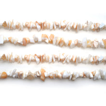 Load image into Gallery viewer, 5 Strands White Opal Gemstone Chip beads | Bead Necklace | Free Form Nugget Chips | Gemstone Chips | Long Bead Strand

