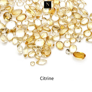 50CT Citrine Faceted Loose Gemstones