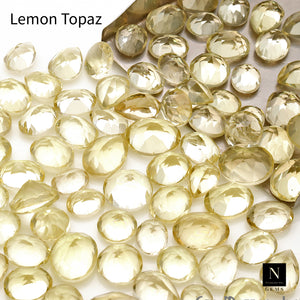 50CT Lemon Topaz Loose Gemstones | Loose Gemstone | Gemstone Beads | Wholesale Gemstone | Jewellry Setting Stones | Mix Gemstone | Precious Or Semi-Precious Stones