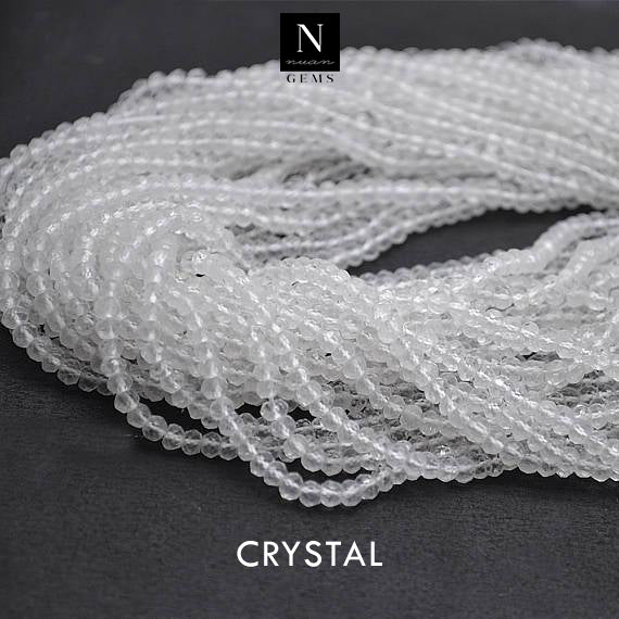 Crystal Rondelle Gemstone Beads | Jewellery making Beads | Natural Gemstone | Bead Necklace | Bead Bracelet | Wholesale Beads