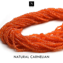 Load image into Gallery viewer, Natural Carnelian Rondelle Gemstone Beads | Jewellery making Beads | Natural Gemstone | Bead Necklace | Bead Bracelet | Wholesale Beads
