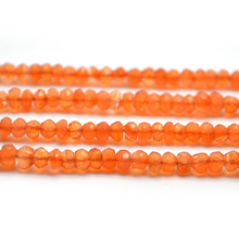 Load image into Gallery viewer, Natural Carnelian Rondelle Gemstone Beads | Jewellery making Beads | Natural Gemstone | Bead Necklace | Bead Bracelet | Wholesale Beads
