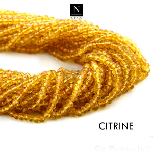 Citrine Rondelle Gemstone Beads | Jewellery making Beads | Natural Gemstone | Bead Necklace | Bead Bracelet | Wholesale Beads