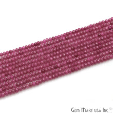 Load image into Gallery viewer, Hot Pink Jade Rondelle Gemstone Beads | Jewellery making Beads | Natural Gemstone | Bead Necklace | Bead Bracelet | Wholesale Beads
