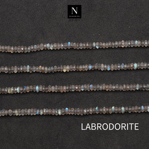 Labrodorite Rondelle Gemstone Beads | Jewellery making Beads | Natural Gemstone | Bead Necklace | Bead Bracelet | Wholesale Beads