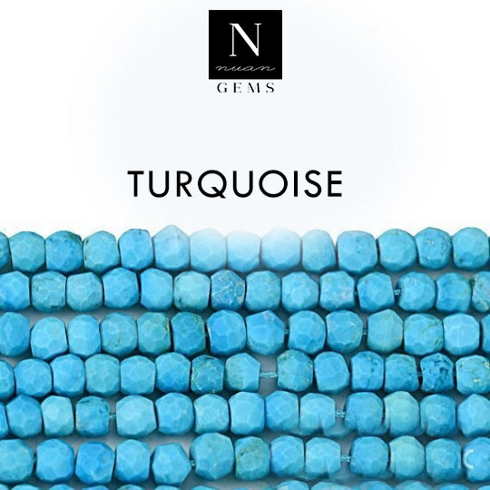 Turquoise Rondelle Gemstone Beads | Jewellery making Beads | Natural Gemstone | Bead Necklace | Bead Bracelet | Wholesale Beads